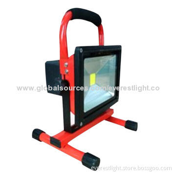 Rechargeable LED floodlight, 1 x 30W LED light source
